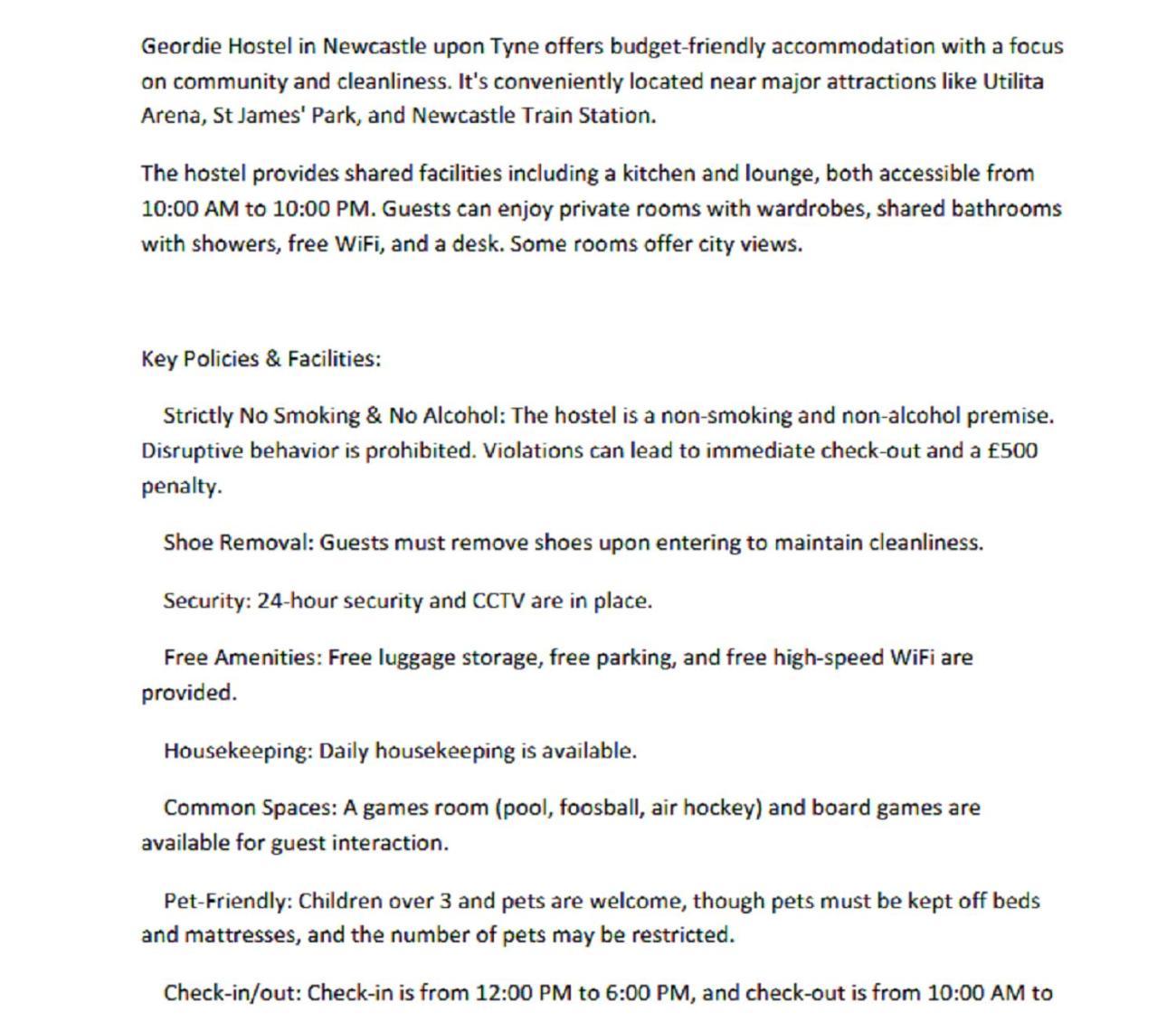 Geordie Hostel Newcastle upon Tyne Eksteriør bilde